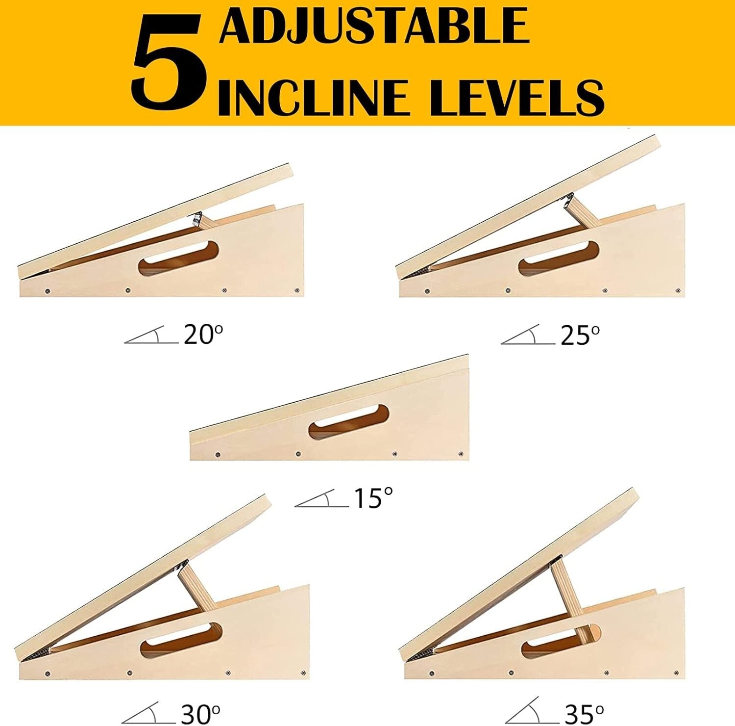 Non-Slip Calf Stretch Board: Durable Slant Board for Safe Stretching and Support